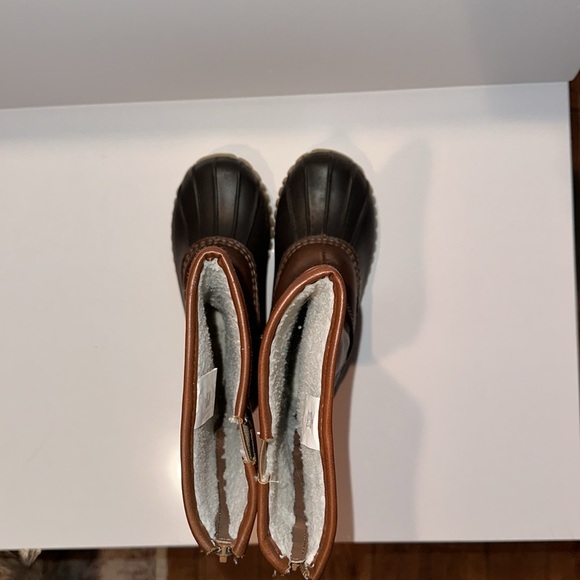 OUTWOODS KIDS Brown Color Combo Zip Duck Rain Boots Unisex 13 - Picture 6 of 6